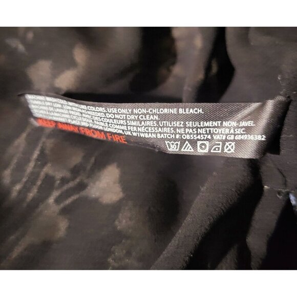 Out From Under- Urban Black Floral Velvet Kimono Womens XS/S Boho Romantic Tunic - Picture 13 of 15